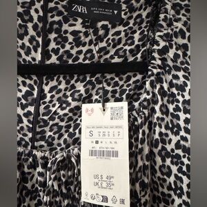 Zara animal print dress.